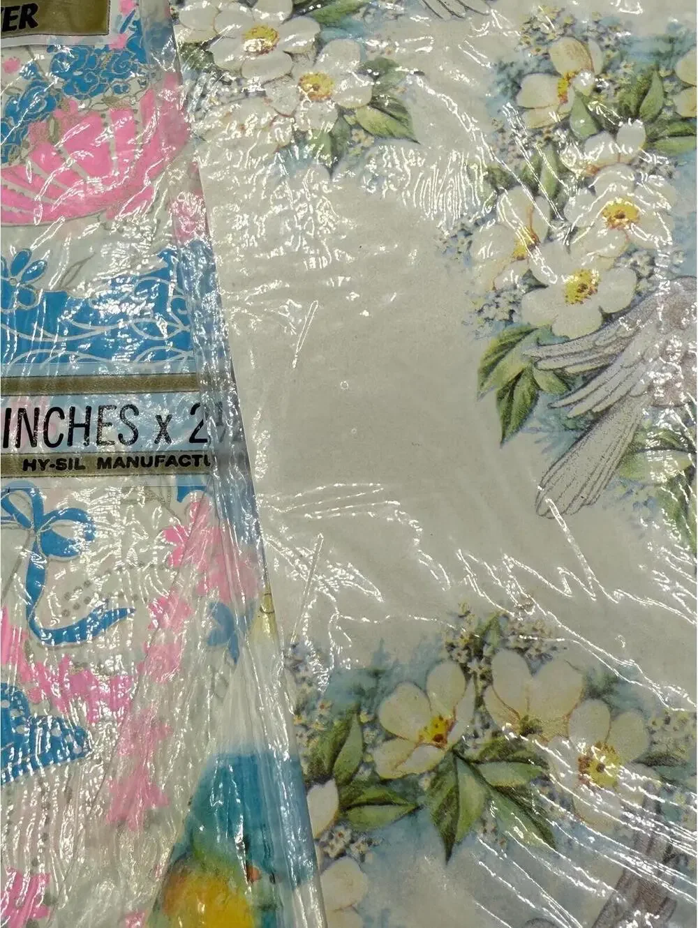 Vintage 1950s-1970s Gift Wrap: Five Patterns, Wedding Floral, Shower NOS